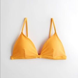 Hollister orange triangle bikini top SZ  XL NWT